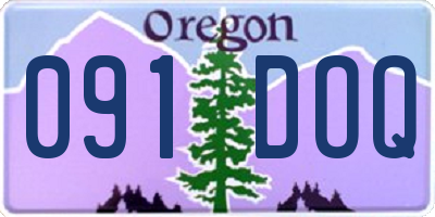 OR license plate 091DOQ