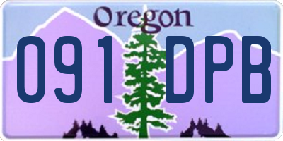 OR license plate 091DPB