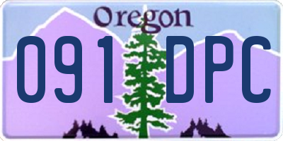 OR license plate 091DPC