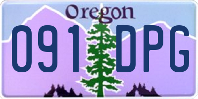 OR license plate 091DPG