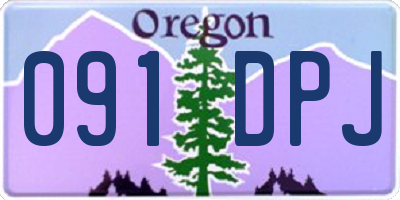 OR license plate 091DPJ