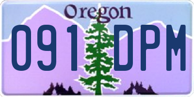 OR license plate 091DPM