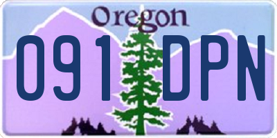 OR license plate 091DPN