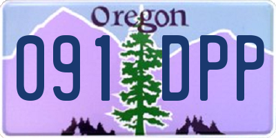OR license plate 091DPP