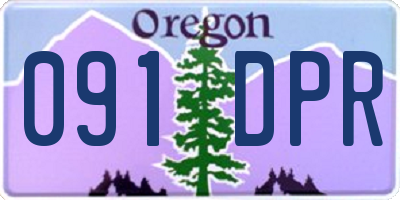 OR license plate 091DPR