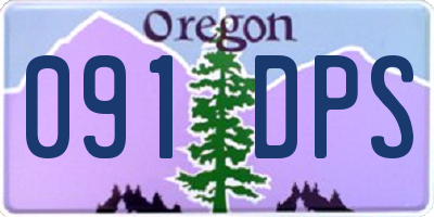 OR license plate 091DPS