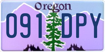 OR license plate 091DPY