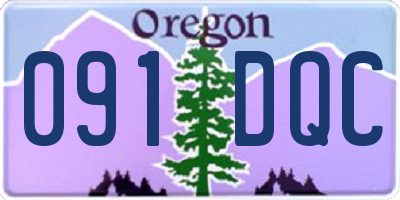 OR license plate 091DQC