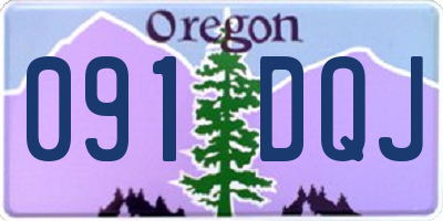 OR license plate 091DQJ
