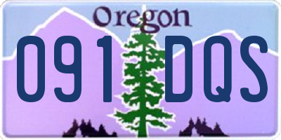 OR license plate 091DQS