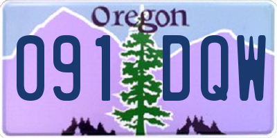 OR license plate 091DQW