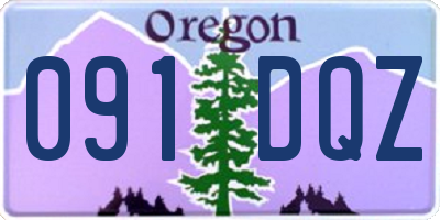 OR license plate 091DQZ