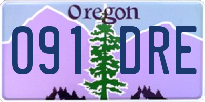 OR license plate 091DRE