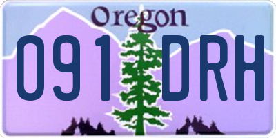 OR license plate 091DRH