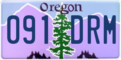 OR license plate 091DRM