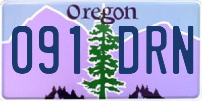 OR license plate 091DRN