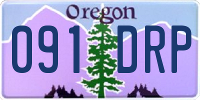 OR license plate 091DRP