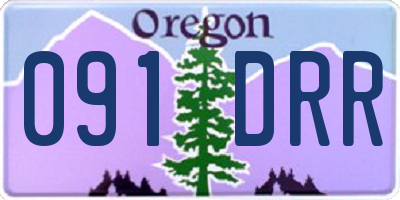 OR license plate 091DRR