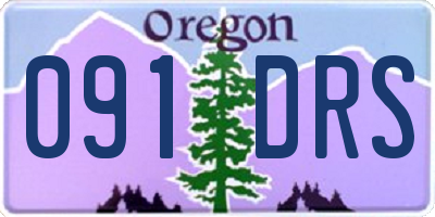 OR license plate 091DRS