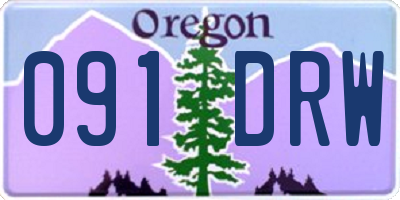 OR license plate 091DRW