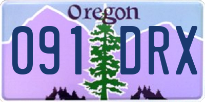 OR license plate 091DRX