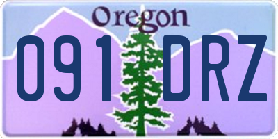 OR license plate 091DRZ