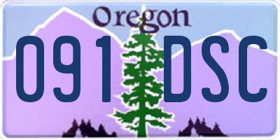 OR license plate 091DSC