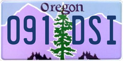OR license plate 091DSI