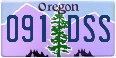 OR license plate 091DSS