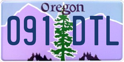 OR license plate 091DTL