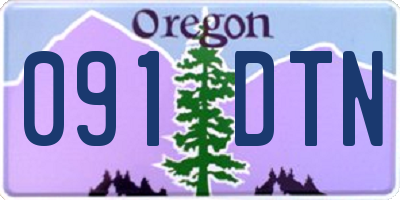 OR license plate 091DTN