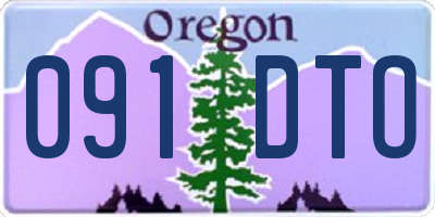 OR license plate 091DTO