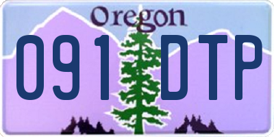OR license plate 091DTP