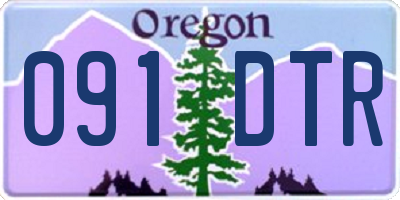 OR license plate 091DTR