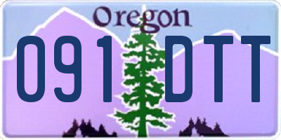 OR license plate 091DTT