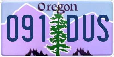 OR license plate 091DUS