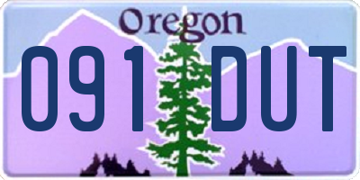 OR license plate 091DUT