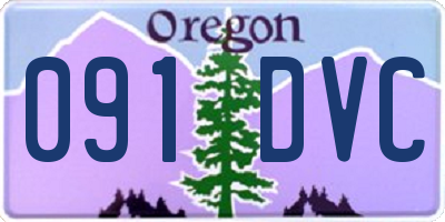 OR license plate 091DVC