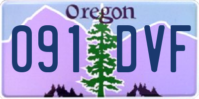 OR license plate 091DVF