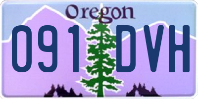OR license plate 091DVH
