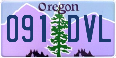 OR license plate 091DVL