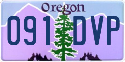 OR license plate 091DVP