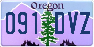OR license plate 091DVZ