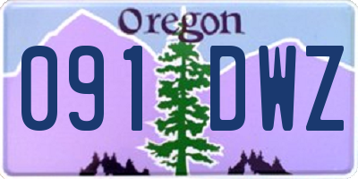 OR license plate 091DWZ