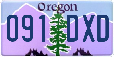 OR license plate 091DXD