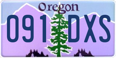 OR license plate 091DXS