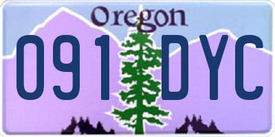 OR license plate 091DYC