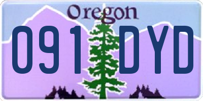 OR license plate 091DYD