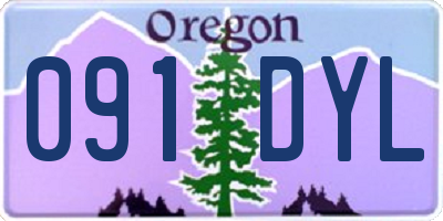 OR license plate 091DYL