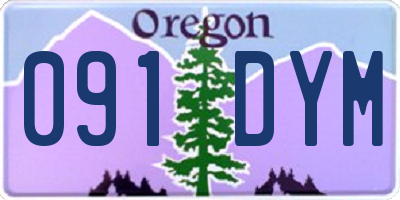OR license plate 091DYM